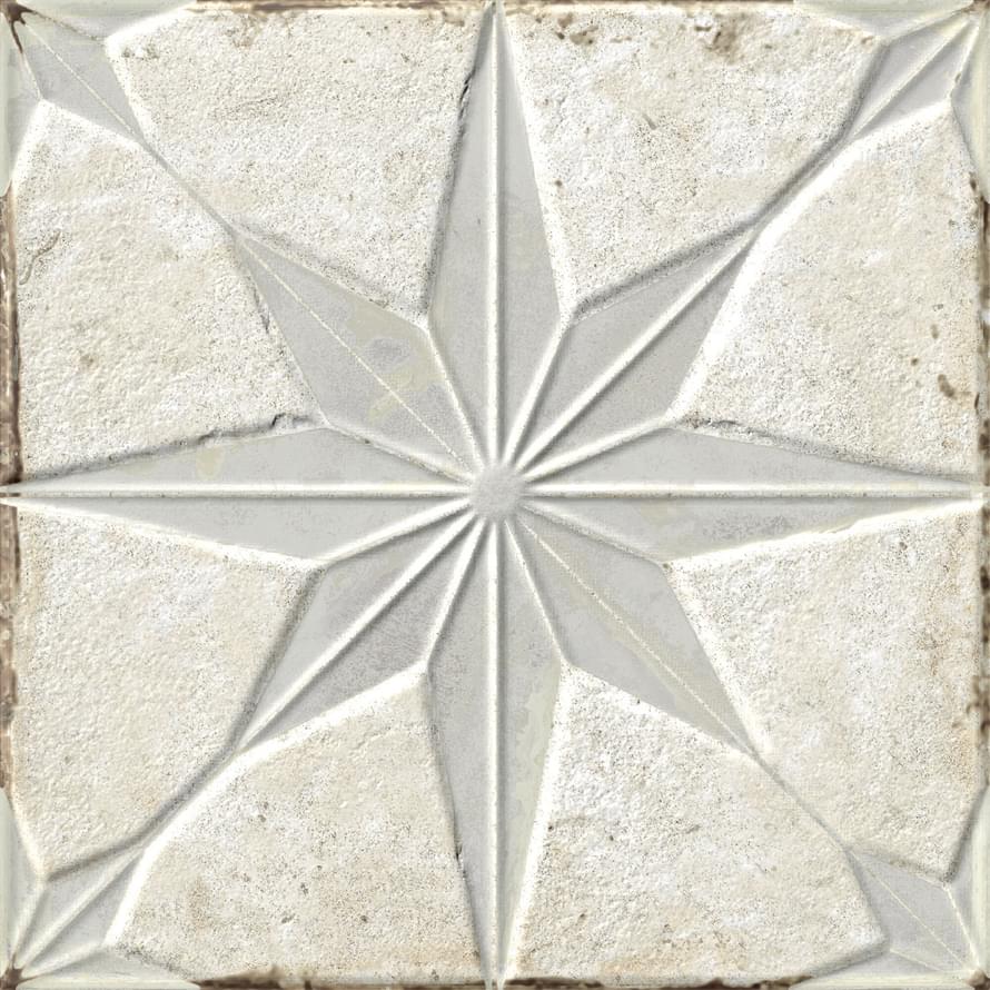 Плитка Peronda Francisco Segarra Starlight White Lt 22.3x22.3 см, поверхность матовая
