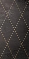 Плитка Petracers Ad Maiora Rhombus Oro Su Nero 50x100 см, поверхность полуматовая
