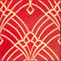 Плитка Petracers Grand Elegance Rubino Deco Lampone Oro Cromo 20x20 см, поверхность глянец