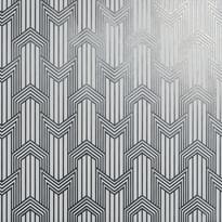 Плитка Petracers Swing Geometria Silver Sterling Su Bianco Mat 60x60 см, поверхность матовая