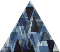 Плитка Petracers Triangolo Impressioni Azzurro 17x17 см, поверхность глянец