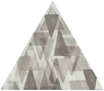 Плитка Petracers Triangolo Impressioni Grigio 17x17 см, поверхность глянец