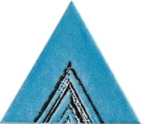 Плитка Petracers Triangolo Lei Azzurro 17x17 см, поверхность глянец
