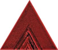 Плитка Petracers Triangolo Lei Rosso 17x17 см, поверхность глянец