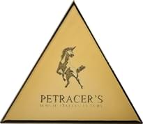 Плитка Petracers Triangolo Logo Su Oro Lucido 17x17 см, поверхность глянец