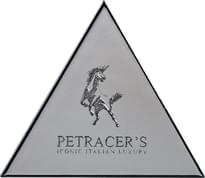 Плитка Petracers Triangolo Logo Su Platino Lux 17x17 см, поверхность глянец