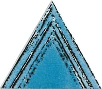 Плитка Petracers Triangolo Lui Azzurro 17x17 см, поверхность глянец