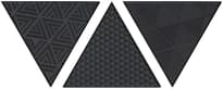 Плитка Petracers Triangolo Vibrazioni Nero Matt 17x17 см, поверхность матовая