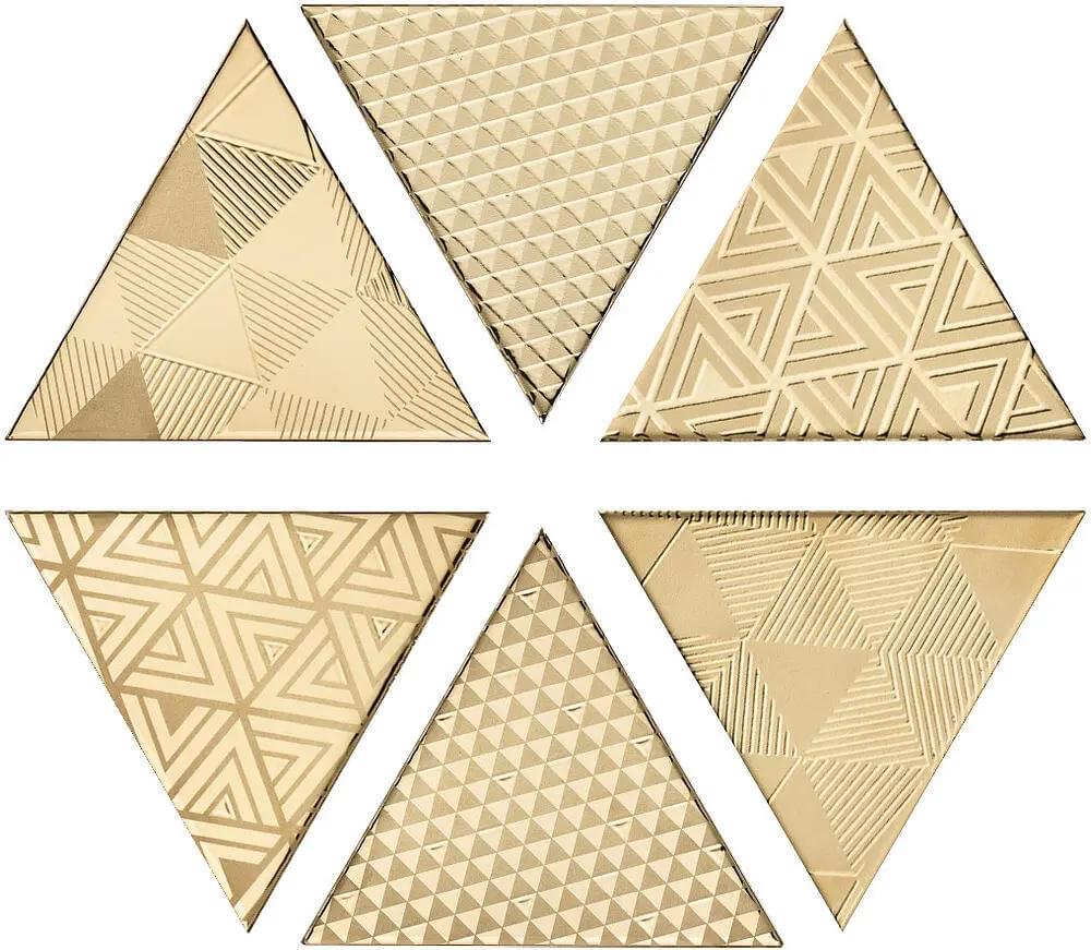 Petracers Triangolo Vibrazioni Oro 17x17