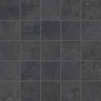 Плитка Piemme Ceramiche Concrete Mosaico Black Nat-Ret 30x30 см, поверхность матовая, рельефная