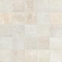 Плитка Piemme Ceramiche Concrete Mosaico White Nat-Ret 30x30 см, поверхность матовая, рельефная