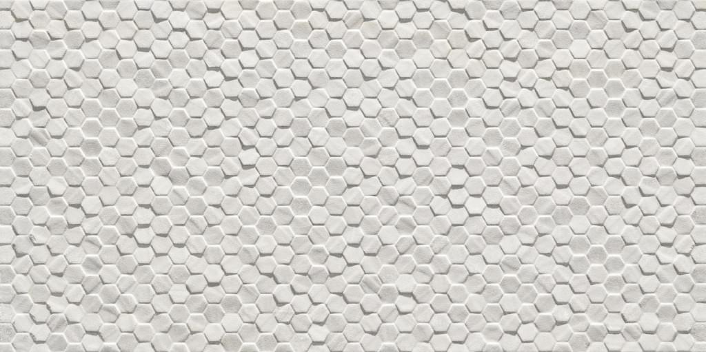 Piemme Ceramiche Geostone Geo Esagonetta Bianco Ret 30x60