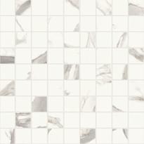Плитка Piemme Valentino Majestic Pure Mosaico Statuario Lev Ret 30x30 см, поверхность полированная