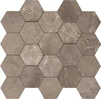 Плитка Piemme Valentino Majestic Hexagon Supreme Grey Lev 34x36 см, поверхность полированная