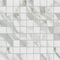 Плитка Piemme Valentino Marmi-Reali Calacatta Mosaico Lev-Ret 30x30 см, поверхность полированная