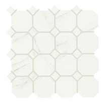 Плитка Piemme Valentino Marmi-Reali Ottagono Carrara Ret 30x30 см, поверхность матовая
