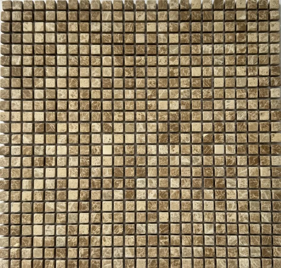 Плитка Pixel Mosaic Венеция Light Emperador Матовая 30.5x30.5 см, поверхность матовая