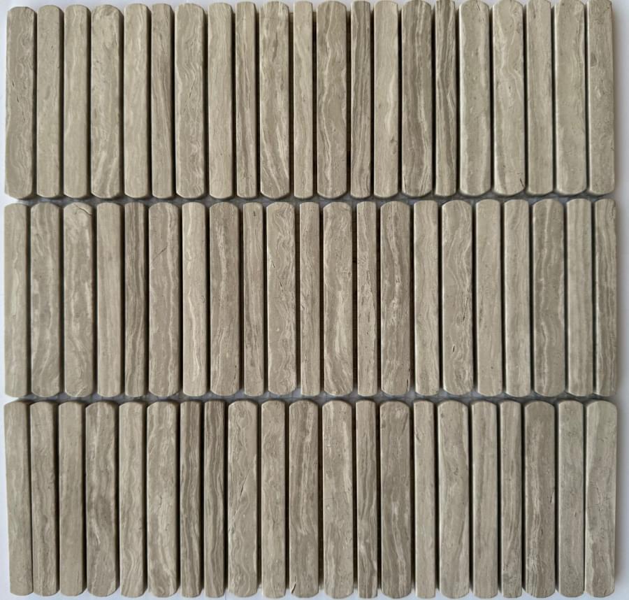 Плитка Pixel Mosaic Венеция White Wooden Полированная 30.5x30.5 см, поверхность полированная