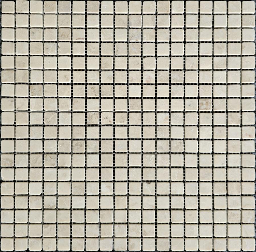 Pixel Mosaic Мрамор Cappucino 15х15 мм Матовая 30.5x30.5
