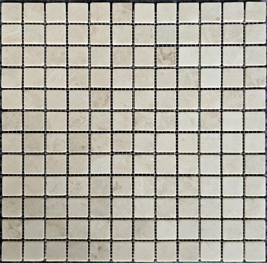 Pixel Mosaic Мрамор Cappucino 23х23 мм Матовая 30.5x30.5