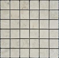 Плитка Pixel Mosaic Мрамор Cappucino 48х48 мм Матовая 30.5x30.5 см, поверхность матовая
