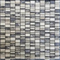 Плитка Pixel Mosaic Мрамор Cream Nova/Dark Emperador/Light Emperador Матовая 30.7x31 см, поверхность матовая