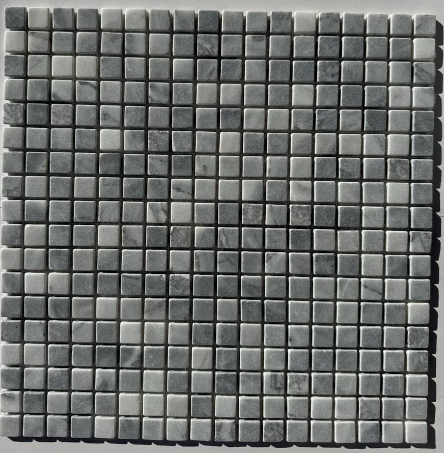 Pixel Mosaic Мрамор Ice Grey 15х15 мм Матовая 30.5x30.5