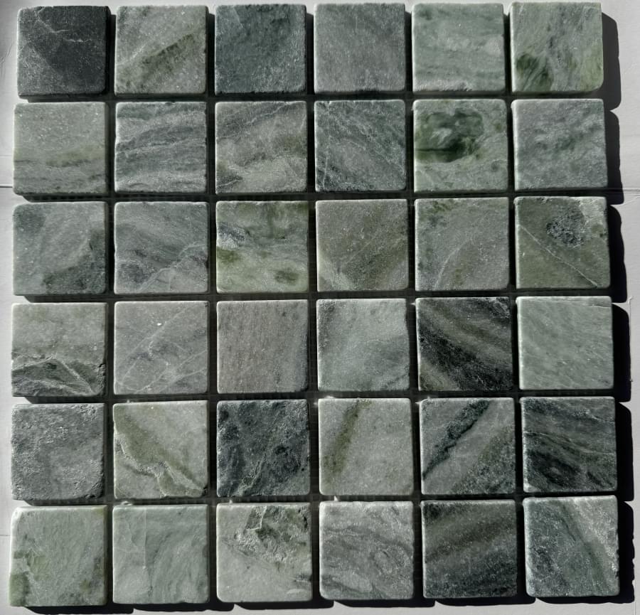 Pixel Mosaic Мрамор Jet Green 48х48 Матовая 30.5x30.5