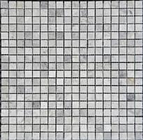 Плитка Pixel Mosaic Мрамор Tundra Grey 15х15 мм Полированная 30.5x30.5 см, поверхность полированная
