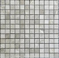 Плитка Pixel Mosaic Мрамор Tundra Grey 23х23 мм Полированная 30.5x30.5 см, поверхность полированная