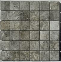 Плитка Pixel Mosaic Мрамор Tundra Grey 48х48 мм Полированная 30.5x30.5 см, поверхность полированная