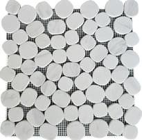 Плитка Pixel Mosaic Мрамор Volakas White 30x30 см, поверхность матовая