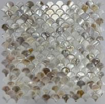 Плитка Pixel Mosaic Перламутр Чешуя Чип 25Х25 мм 30x30 см, поверхность глянец