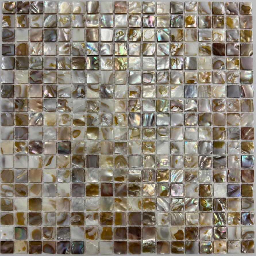 Плитка Pixel Mosaic Перламутр Чип 15Х15 мм 30x30 см, поверхность глянец