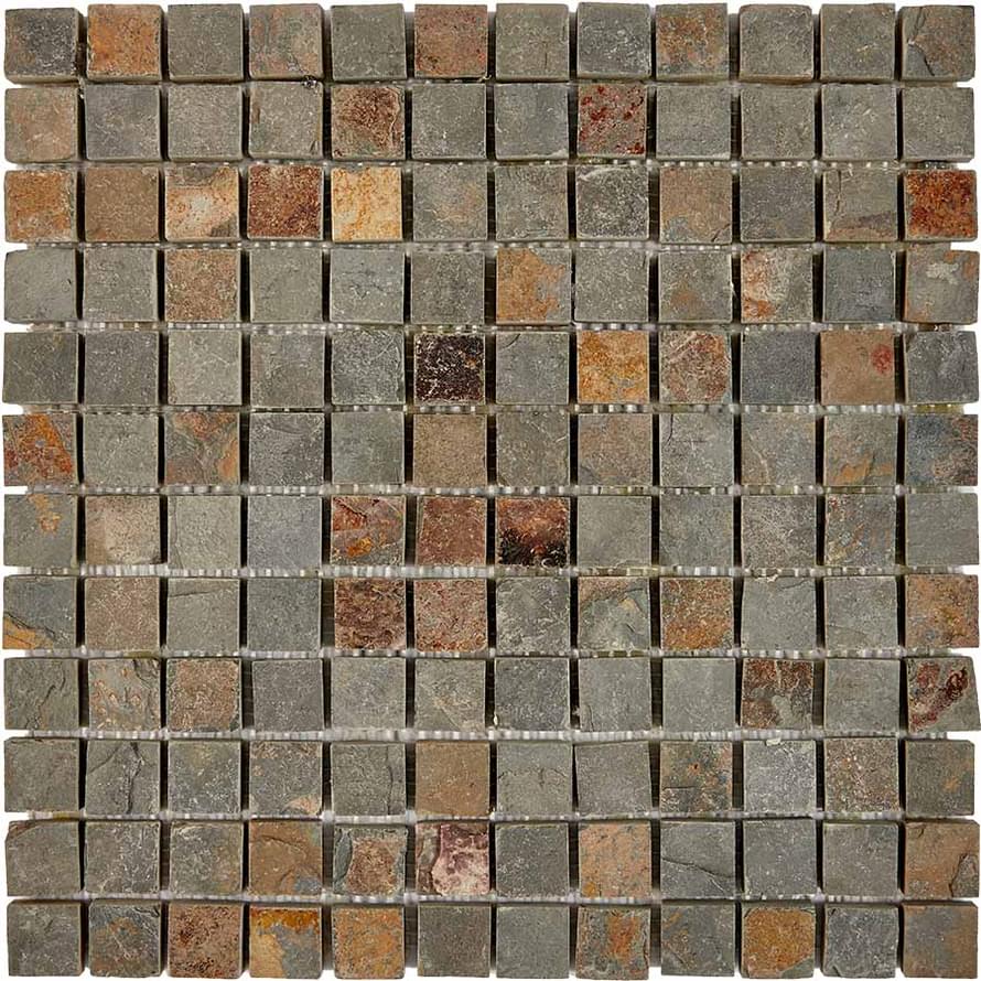 Pixel Mosaic Сланец Slate Rusty 23х23 30.5x30.5 Pixel Mosaic Сланец Slate Rusty 23х23 30.5x30.5