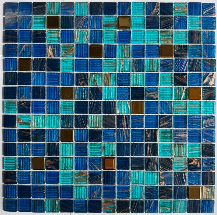Плитка Pixel Mosaic Стекло Pix 135 Чип 20X20 мм 31.6x31.6 см, поверхность глянец