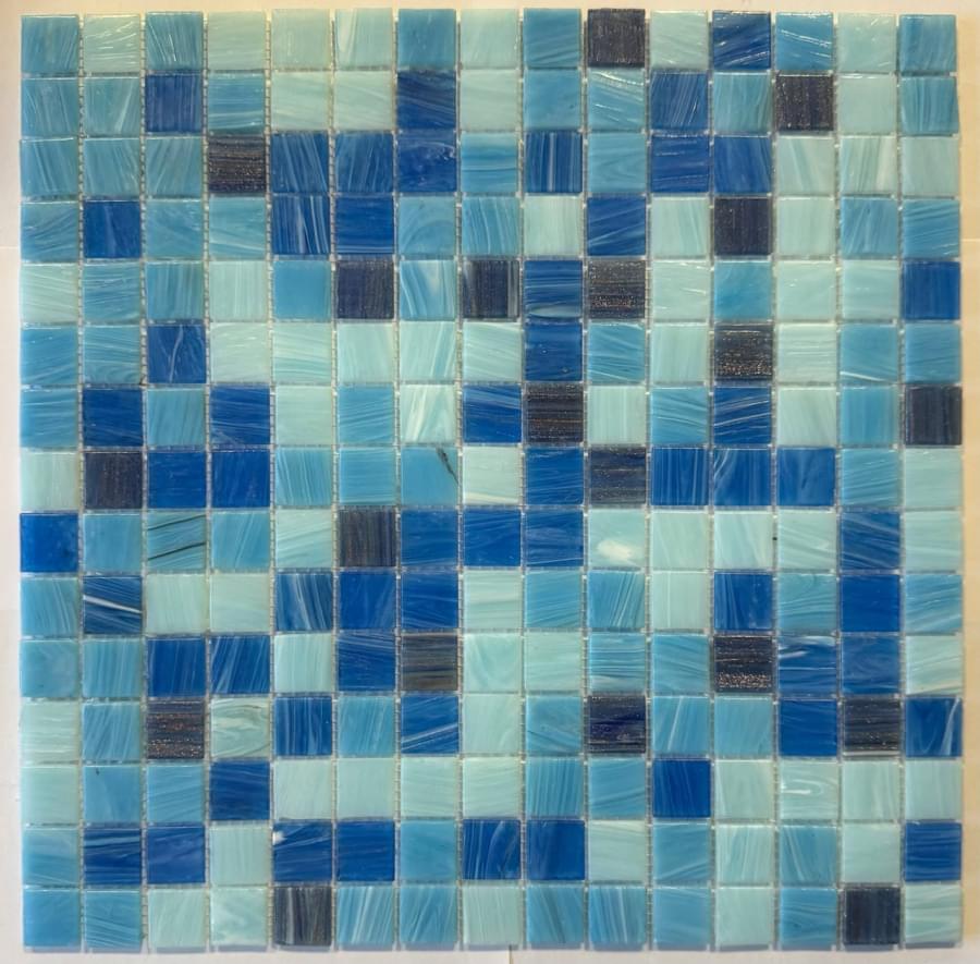 Плитка Pixel Mosaic Стекло Pix 137 Чип 20X20 мм Бумага 31.6x31.6 см, поверхность глянец