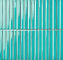 Плитка Porcelain Mosaic Strip Mosaic 1.5Х14.5 Голубой Глянцевый Y15FW30 29.4x31.3 см, поверхность глянец