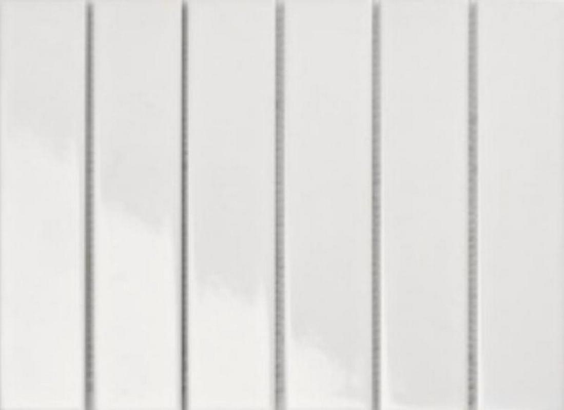 Плитка Porcelain Mosaic Strip Mosaic 4.5X19.5 Белая Глянцевая 19.5x28.8 см, поверхность глянец