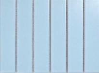 Плитка Porcelain Mosaic Strip Mosaic 4.5X19.5 Голубая Матовая 19.5x28.8 см, поверхность матовая