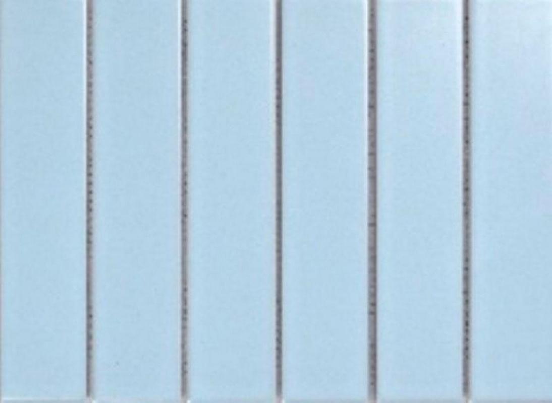 Плитка Porcelain Mosaic Strip Mosaic 4.5X19.5 Голубая Матовая 19.5x28.8 см, поверхность матовая