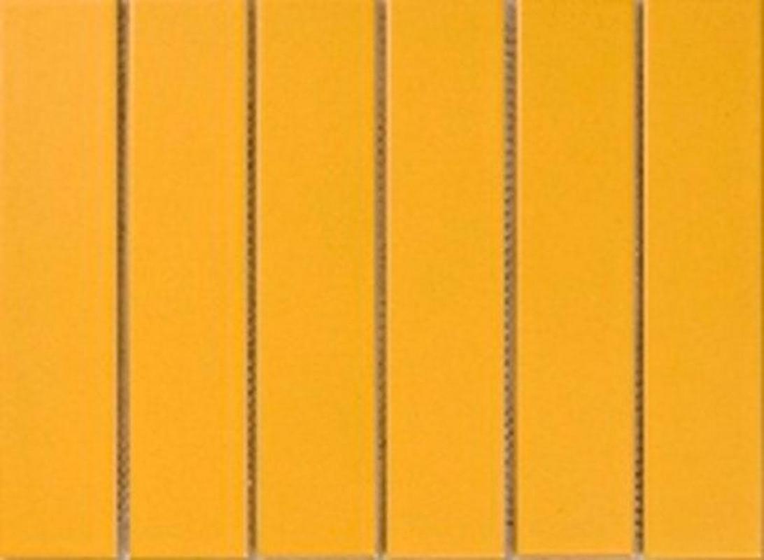 Плитка Porcelain Mosaic Strip Mosaic 4.5X19.5 Желтая Матовая 19.5x28.8 см, поверхность матовая