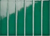 Плитка Porcelain Mosaic Strip Mosaic 4.5X19.5 Зеленая Глянцевая Y45P338 19.5x28.8 см, поверхность глянец