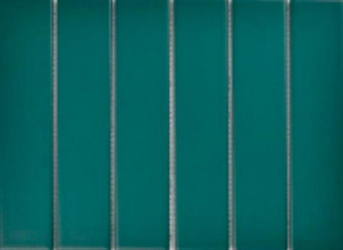 Плитка Porcelain Mosaic Strip Mosaic 4.5X19.5 Зеленая Матовая 19.5x28.8 см, поверхность матовая