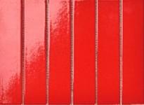 Плитка Porcelain Mosaic Strip Mosaic 4.5X19.5 Красная Глянцевая 19.5x28.8 см, поверхность глянец