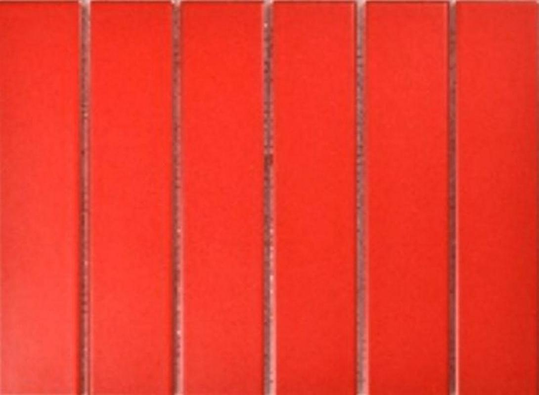 Плитка Porcelain Mosaic Strip Mosaic 4.5X19.5 Красная Матовая Y45P806 19.5x28.8 см, поверхность матовая