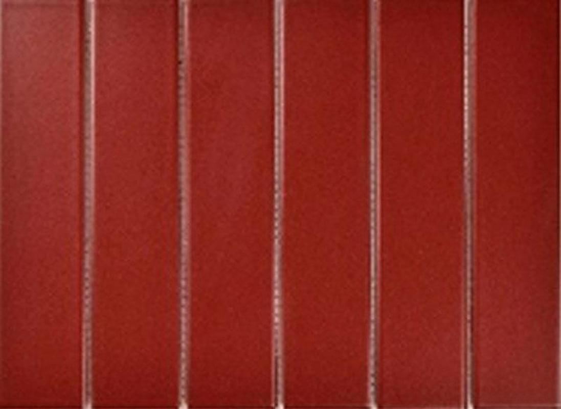 Плитка Porcelain Mosaic Strip Mosaic 4.5X19.5 Красная Матовая Y45P846 19.5x28.8 см, поверхность матовая