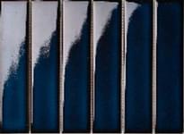 Плитка Porcelain Mosaic Strip Mosaic 4.5X19.5 Темно-Синяя Глянцевая 19.5x28.8 см, поверхность глянец