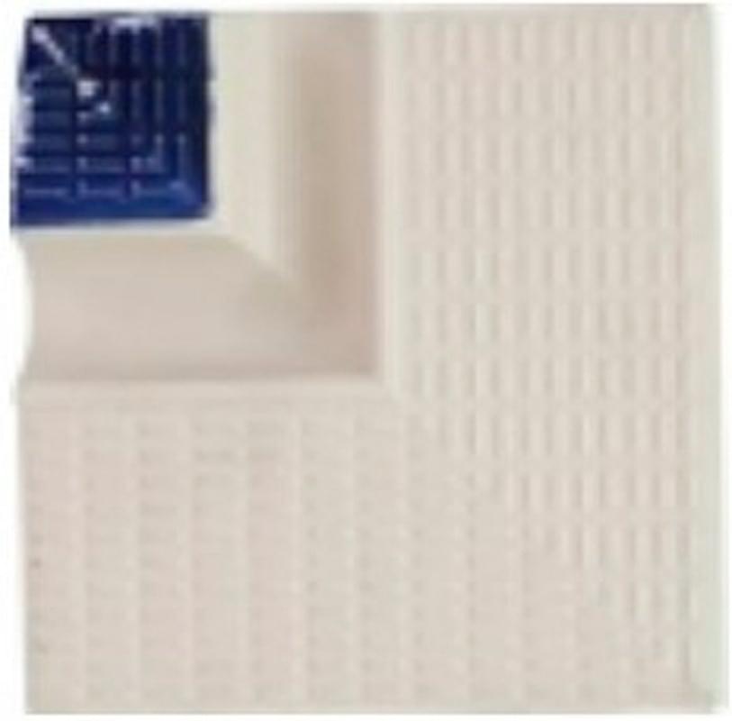 Плитка Porcelain Mosaic Swimming Pools Угловой Элемент Y16 Бежевый-Синий Zz 11.5x11.5 см, поверхность микс, рельефная