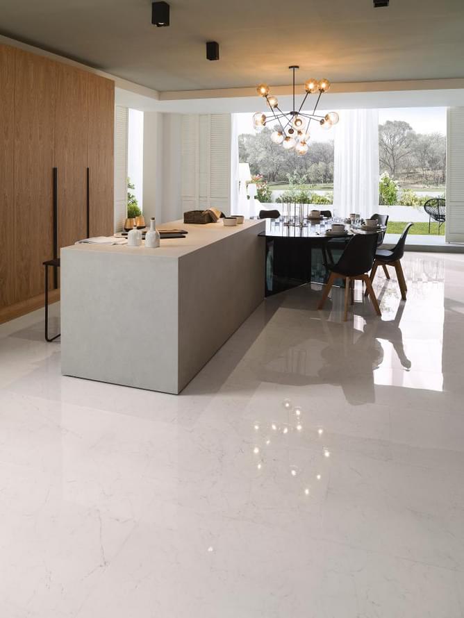 керамогранит фабрики Porcelanosa коллекция Bianco Pulido